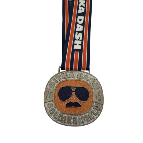 2015 Chicago Bears NFL Soldier Field Ditka Dash Race Finisher Medal w/ Ribbon - Picture 3 of 4